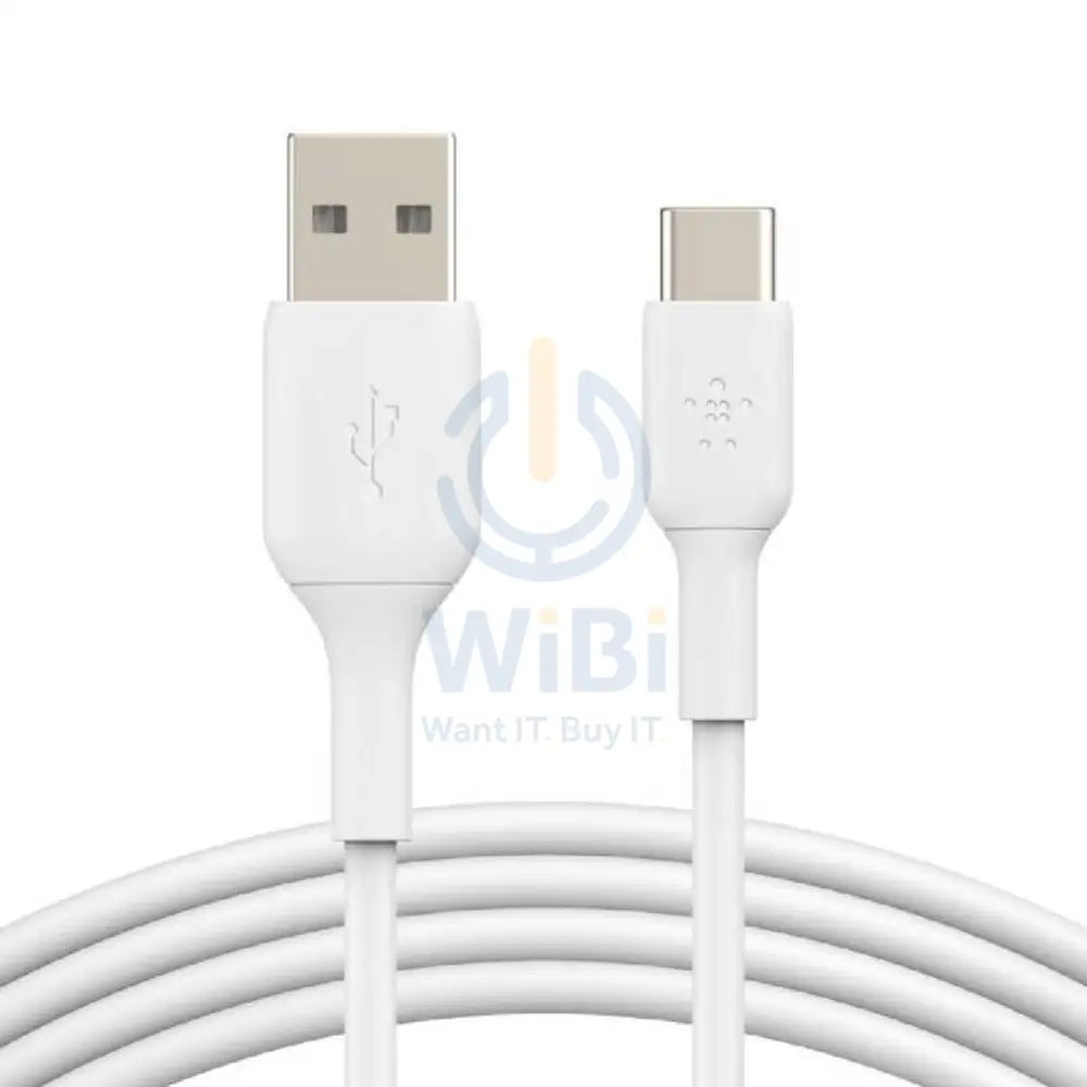 Belkin PVC Cable - 1 Meter / USB-A / USB-C / White Accessories > Cables & Converters > Cables