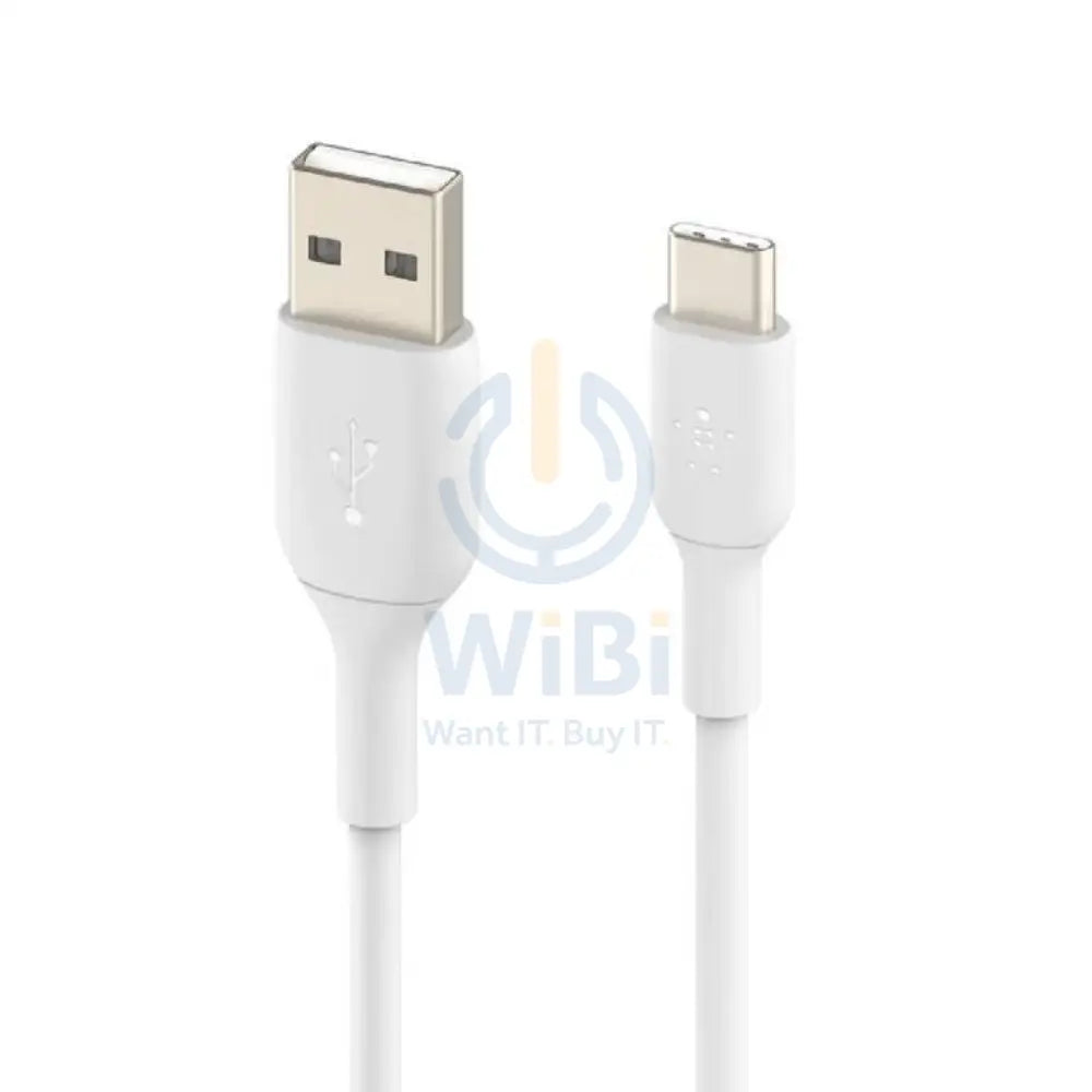 Belkin PVC Cable - 1 Meter / USB-A / USB-C / White Accessories > Cables & Converters > Cables