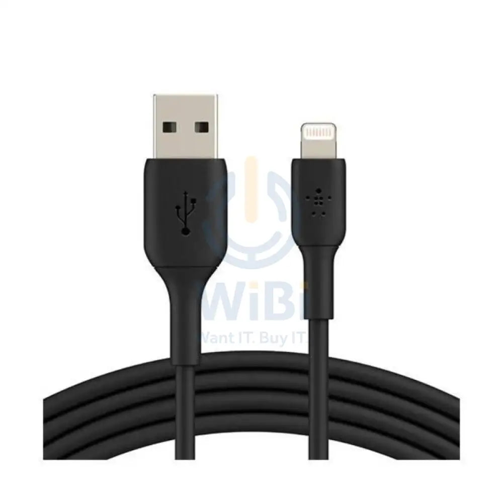 Belkin PVC Cable - 1 Meter / USB-A / Lightning / Black Accessories > Cables & Converters > Cables