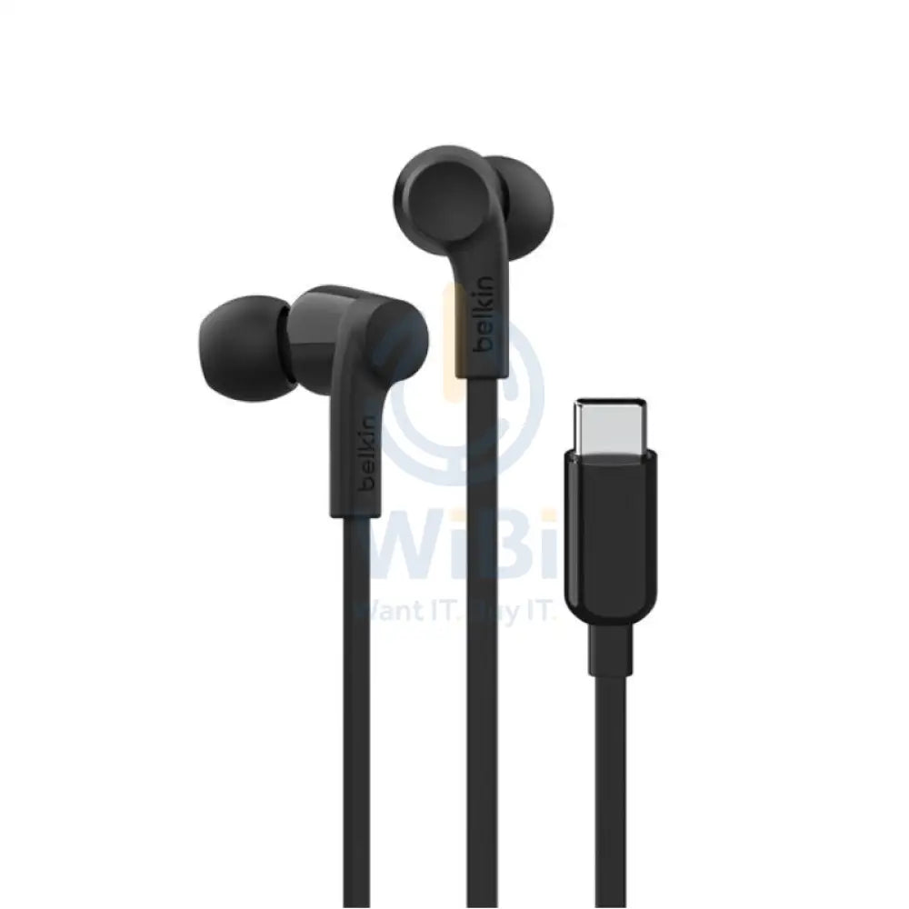 Belkin SoundForm Wired Earphone with USB-C Connector - 1.2 Meter / Black Accessories > Cables & Converters > Converters