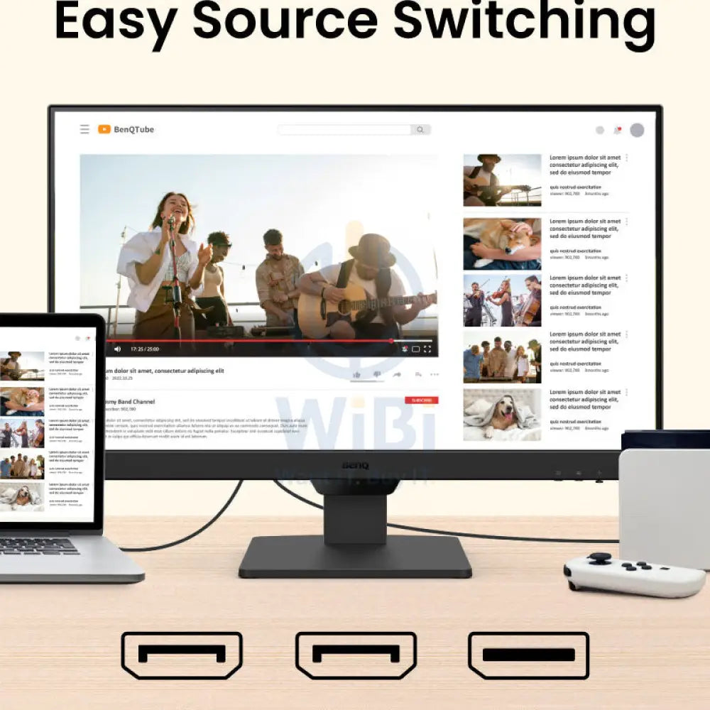 BenQ GW2490 Monitor - 23.8’’ FHD / 5ms / 100Hz / HDMI 1.4 / DisplayPort 1.2 - Monitor Monitors & Projectors > Monitors
