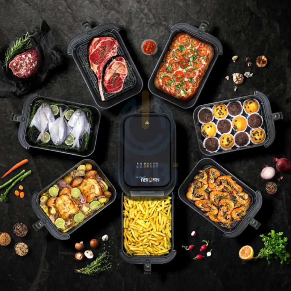 Black + Decker SAF80W Slim Digital Air Fryer With Window Accessories > Smart Devices