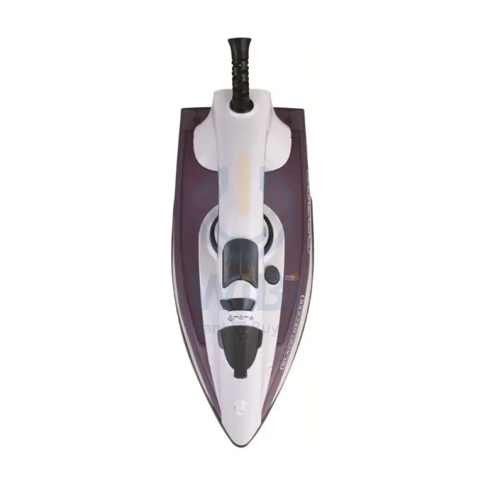 Black + Decker X1750-B5 Steam Iron - 1750 Watts / Non-Stick Soleplate Accessories > Smart Devices