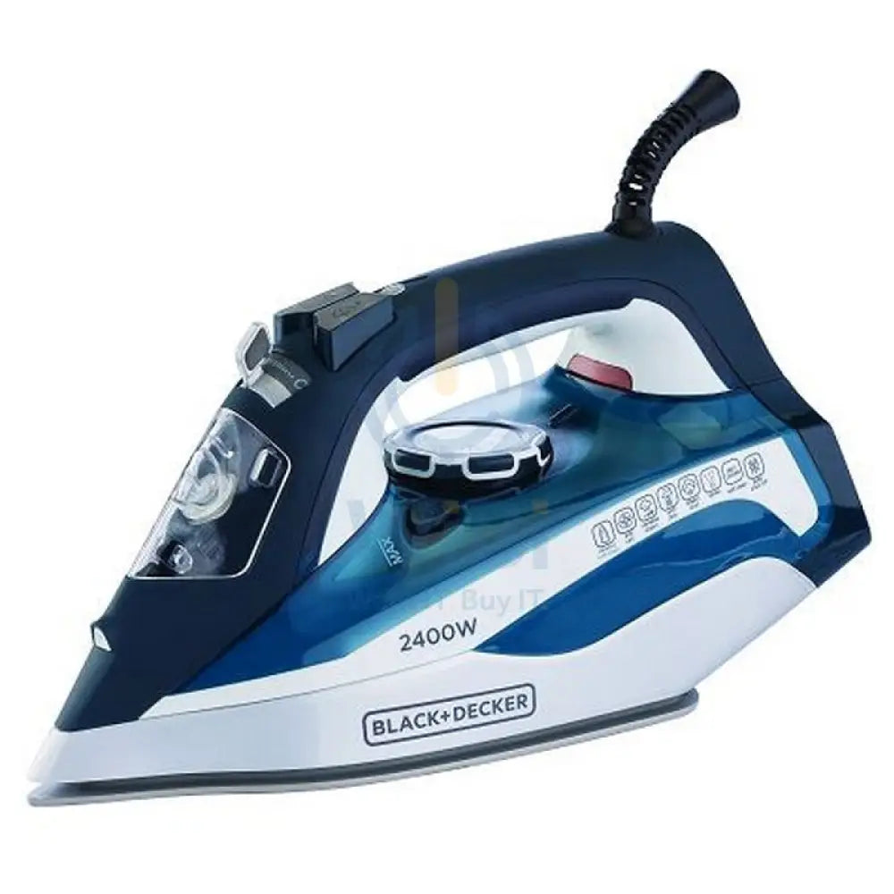 Black + Decker X2150B5 Steam Iron - 2400 Watts / Below 500ml / Ceramic Soleplate Accessories > Smart Devices