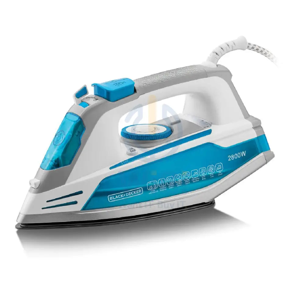 Black + Decker X2800-B5 Steam Iron - 2800 Watts / 330ml / Anodized Soleplate Accessories > Smart Devices