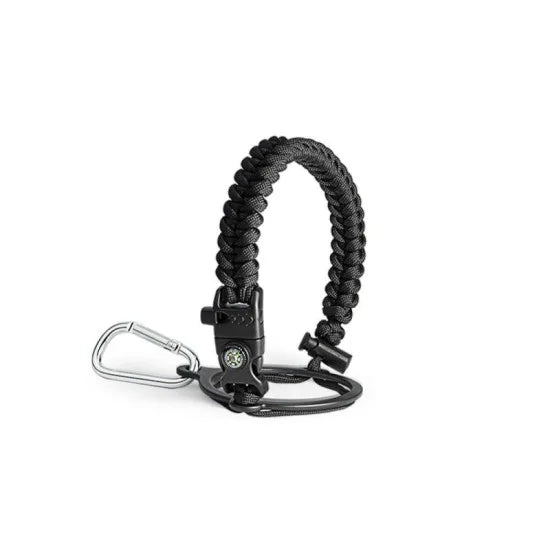 Buzio Paracord Carrier Strap Cord-Fits Wide Mouth Bottle - Black