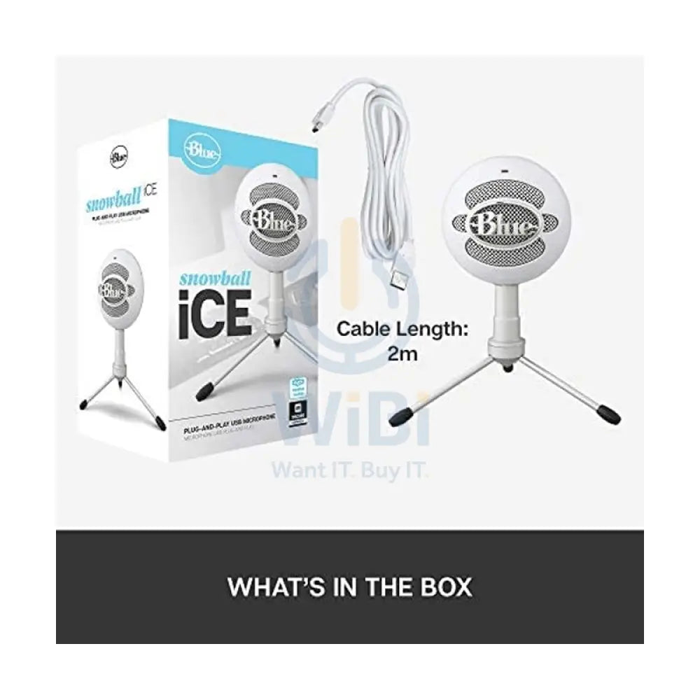 Blue Snowball iCE USB Microphone - USB / White