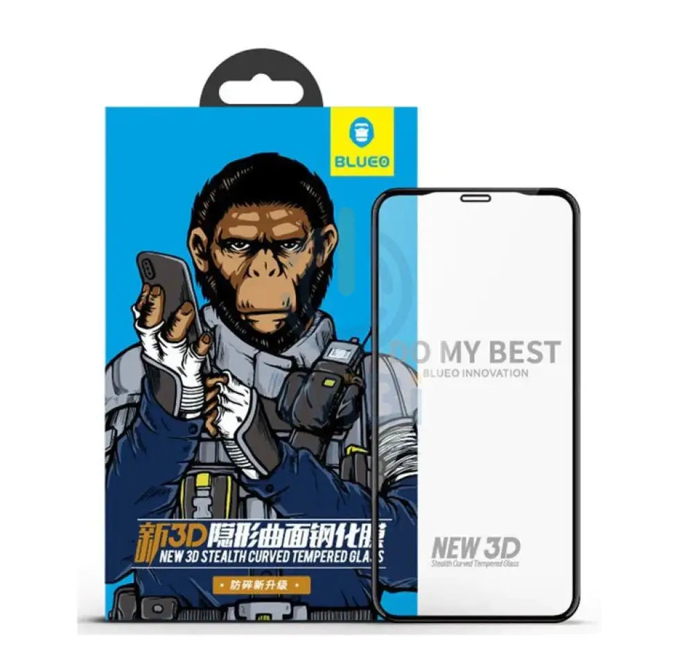 Blueo New 3D stealth Curved Glass Screen Protector For iPhone 11/XR (6.1) Accessories > Mobiles & Tablets > Mobiles >