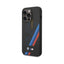 BMW iPhone 14 Pro M Collection Magsafe Liquid Silicone Case Slanted Tricolor Stripes - Black Accessories > Mobiles &