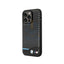 BMW iPhone 14 Pro M Collection PU Carbon Case with Bottom Horizontal Blue Line - Black Accessories > Mobiles & Tablets