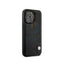 BMW iPhone 14 Pro Max Signature Collection Genuine Leather Case Hot Stamp Line And Blue Dots - Black Accessories >