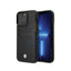 BMW iPhone 14 Pro Max Signature Collection Genuine Leather Case with Cardslot Embossed Pattern - Black Accessories >