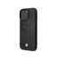 BMW iPhone 14 Pro Signature Collection Genuine Leather Case with Cardslot Embossed Pattern - Black Accessories >