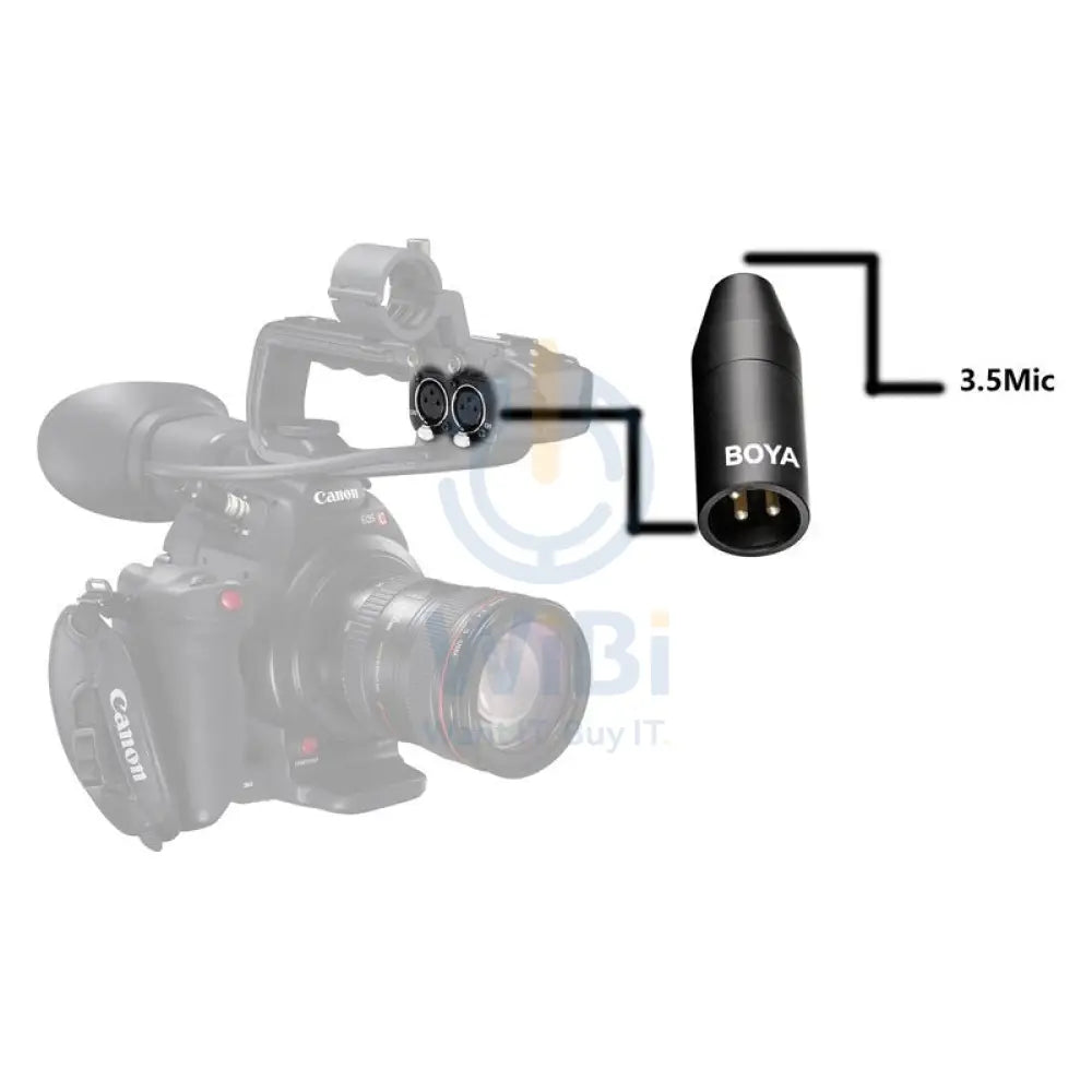 BOYA 35C-XLR Microphone Adapter - 3.5mm Jack / XLR - Black Accessories > Audio > Microphone
