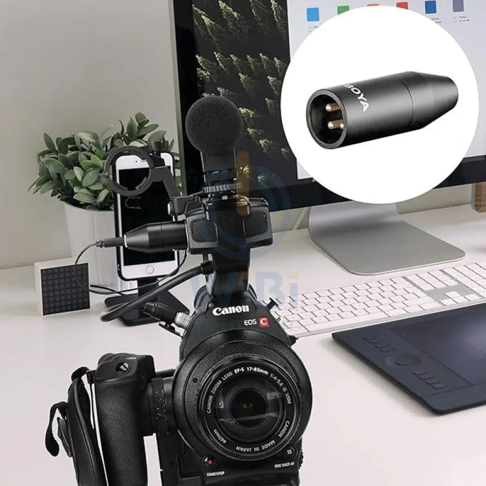 BOYA 35C-XLR Microphone Adapter - 3.5mm Jack / XLR - Black Accessories > Audio > Microphone