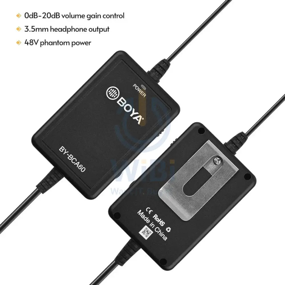 BOYA BY-BCA60 Female XLR TO 3.5mm Male TRRS Microphone Audio Adaptor Accessories > Audio > Microphone