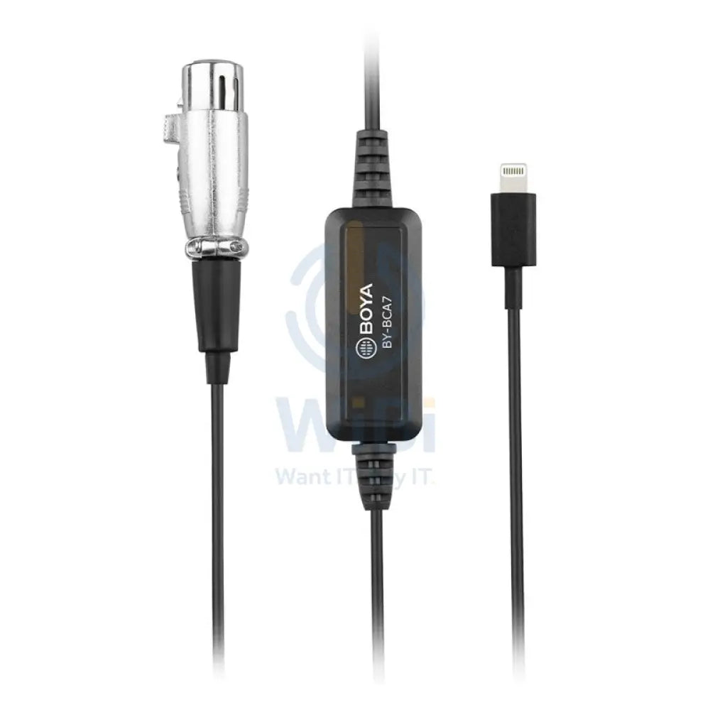 BOYA BY-BCA7 19.68’ XLR To Lightning Adapter Cable For IOS Devices Accessories > Cables & Converters > Cables