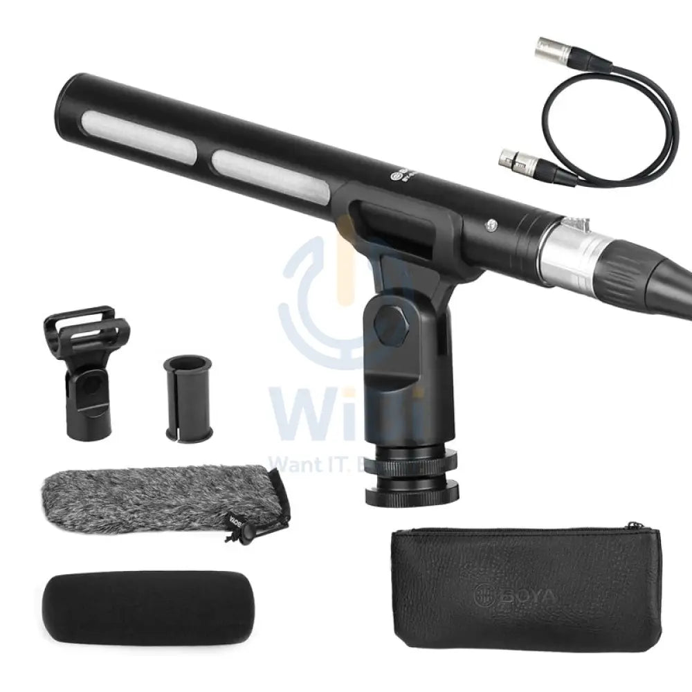 Boya BY-BM6040 Cardioid Shotgun Microphone - Mic / 3-pin / XLR - Black Accessories > Audio > Microphone