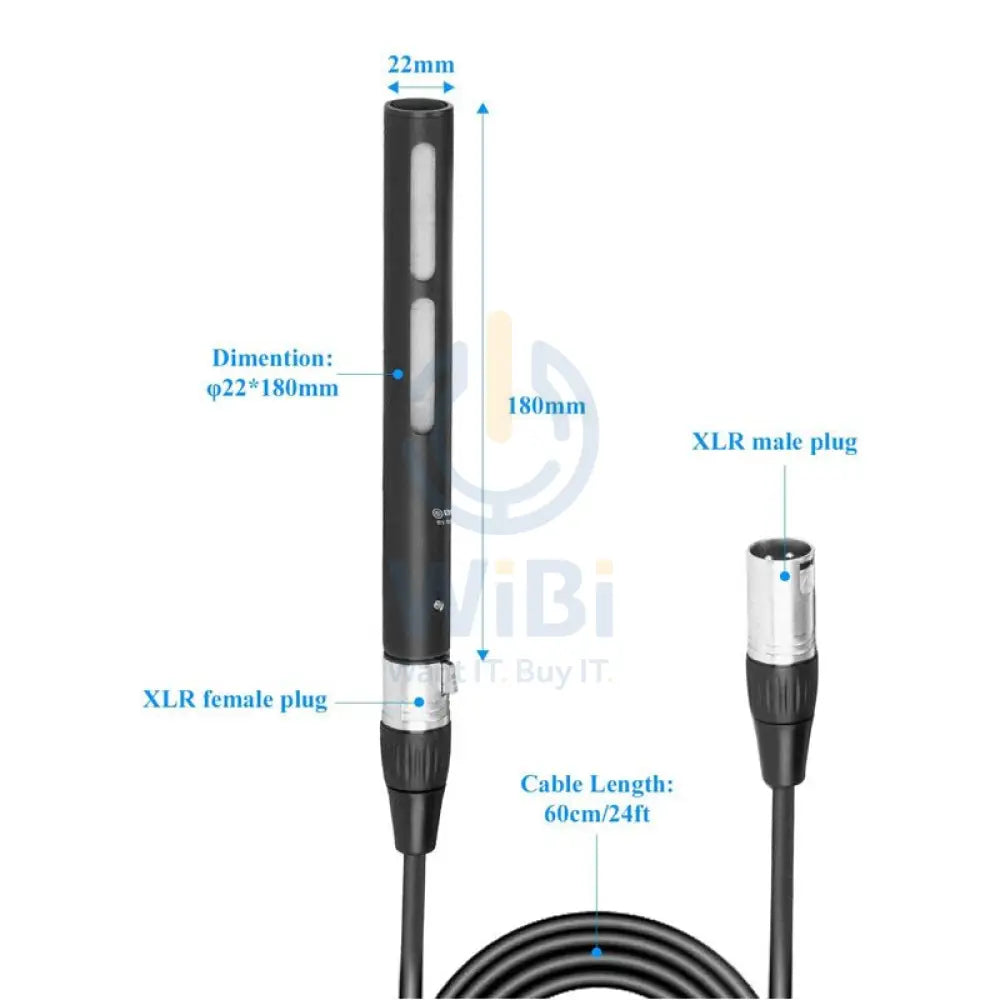 Boya BY-BM6040 Cardioid Shotgun Microphone - Mic / 3-pin / XLR - Black Accessories > Audio > Microphone