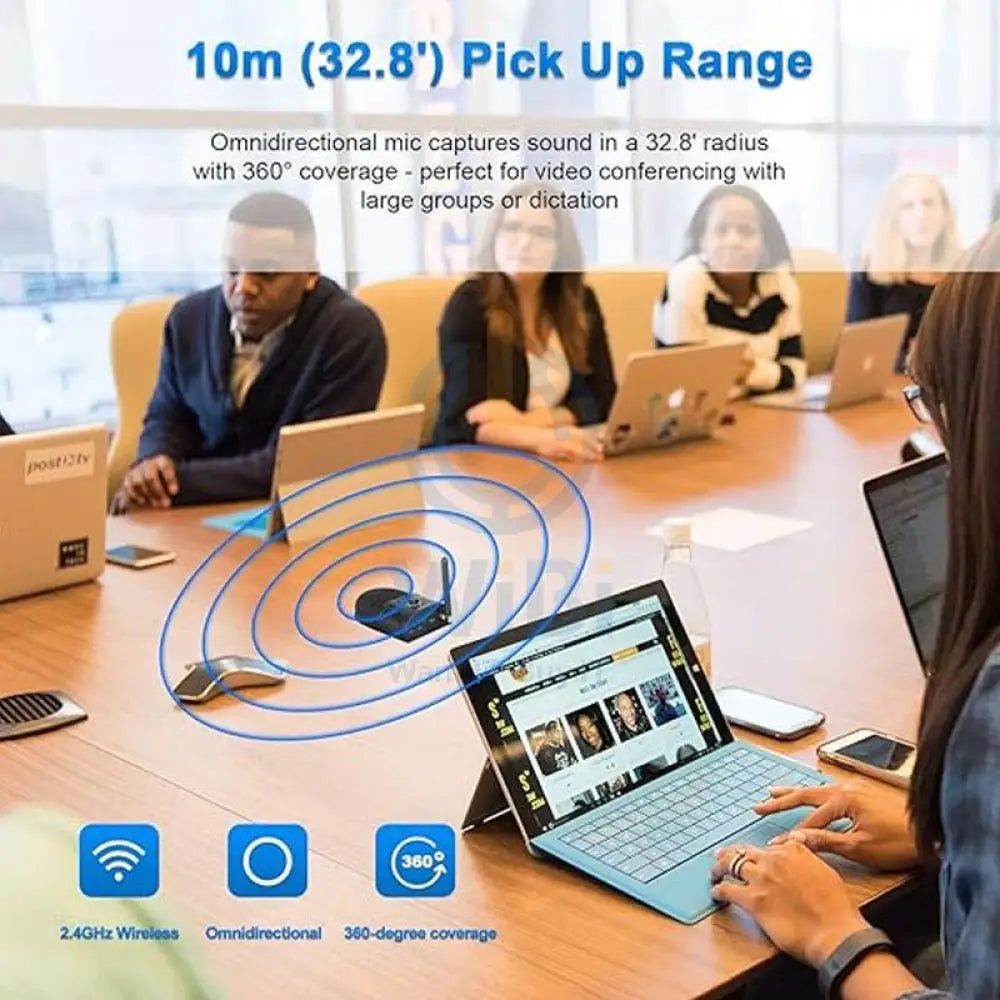 Boya BY-BMW700 Wireless Conference Microphone System - 2.4 GHz / USB / 3.5mm Jack - Black Accessories > Audio >