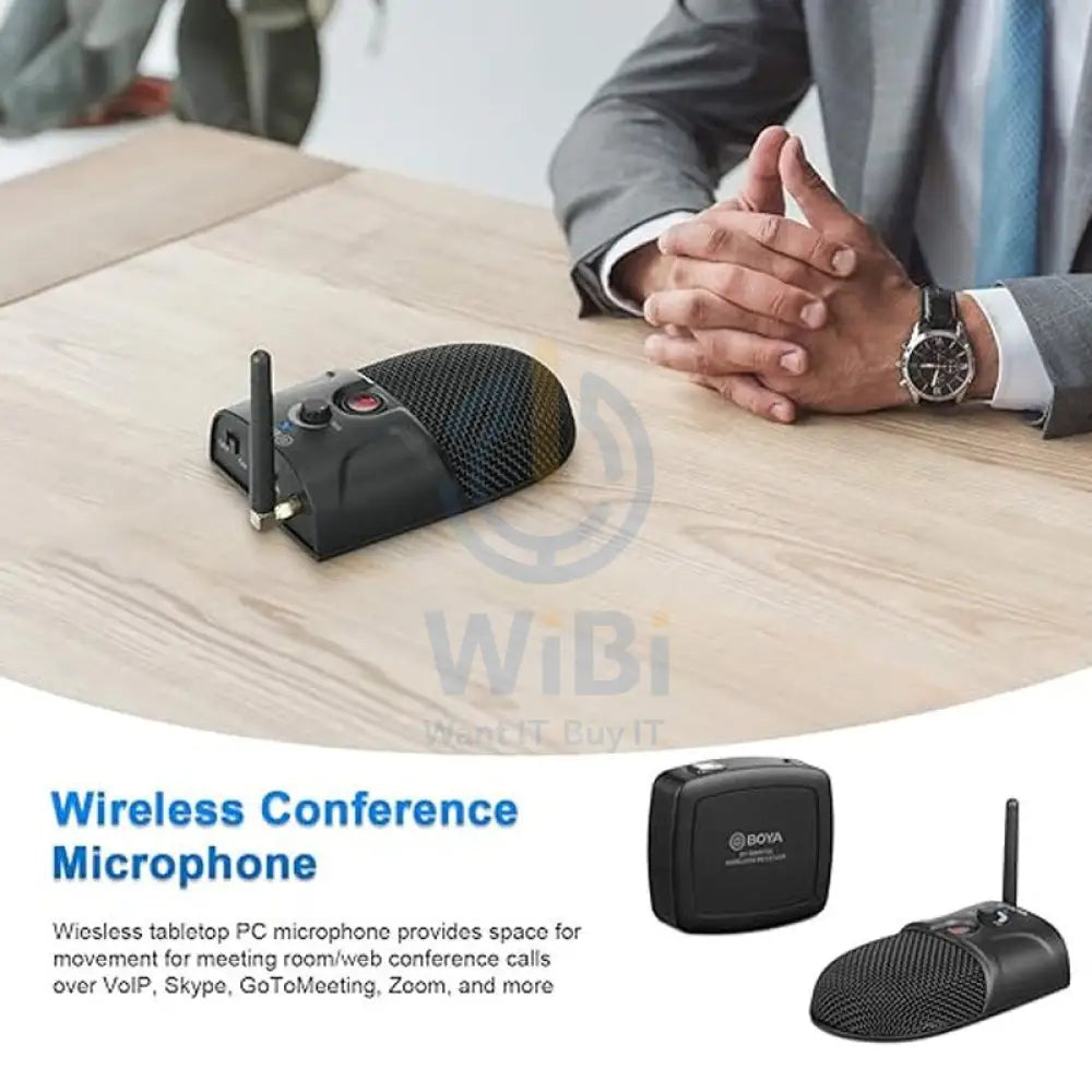 Boya BY-BMW700 Wireless Conference Microphone System - 2.4 GHz / USB / 3.5mm Jack - Black Accessories > Audio >