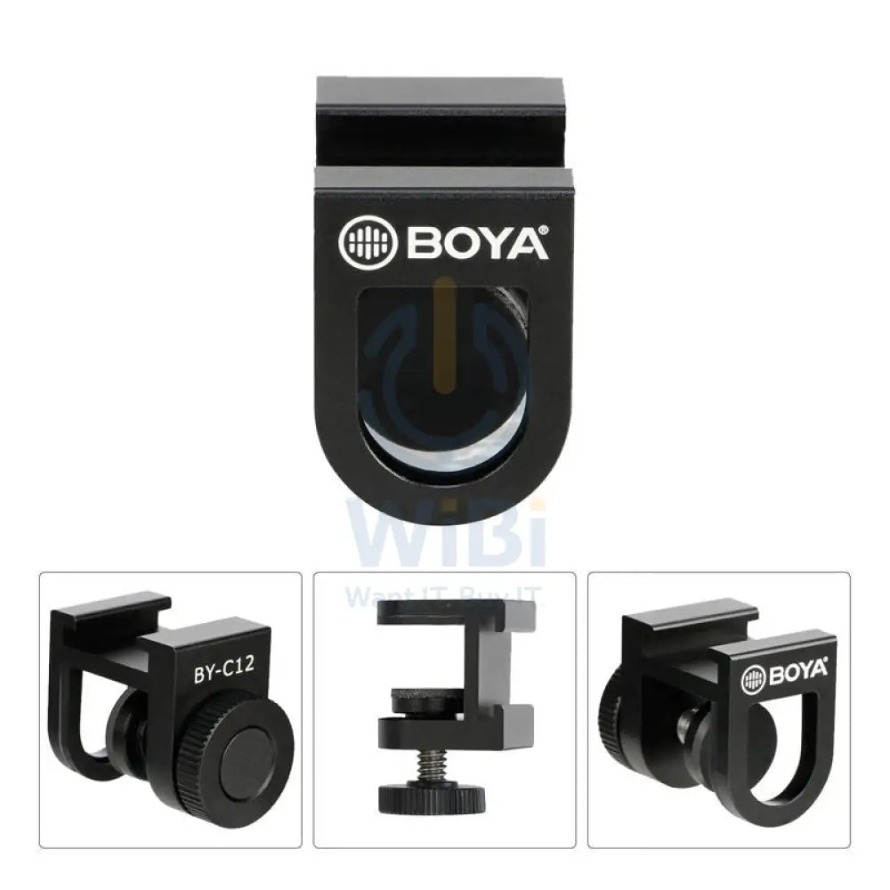 BOYA BY-C12 Shock Mount For Smartphone-Vloggers / Black Accessories > Mobiles & Tablets > Mobiles > Mobile Holder