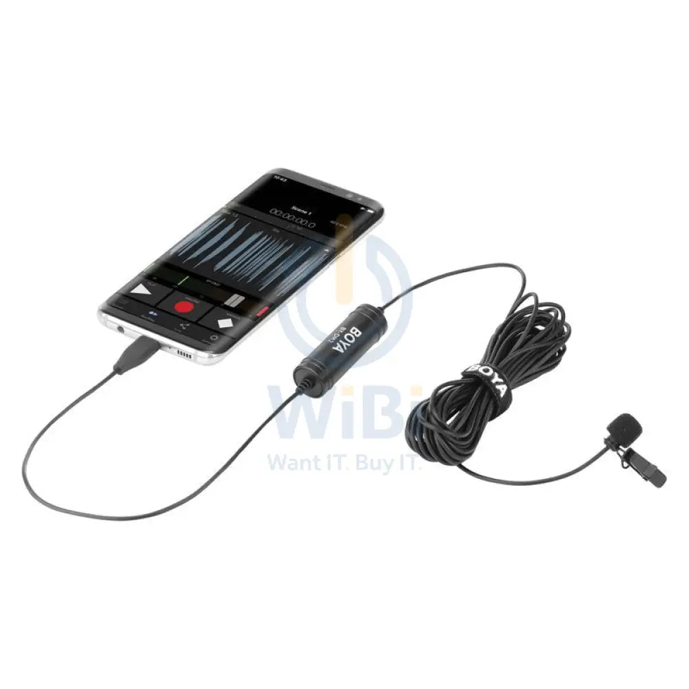 Boya BY-DM2 Digital Lavalier Microphone - 6M / 25Hz / Type-C - Black Accessories > Audio > Microphone