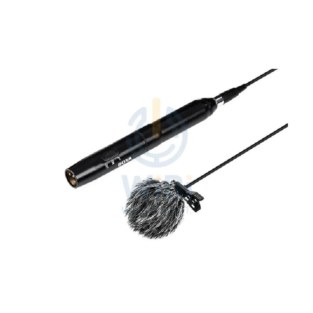 BOYA BY-M11OD Professional Omni-Directional XLR Lavalier Microphone System - 2M / 3 Pin XLR - Black Accessories > Audio