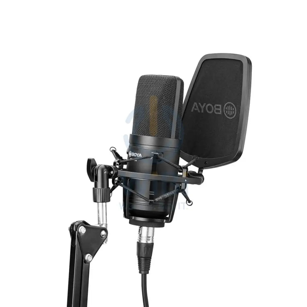 BOYA BY-M800 Large-diaphragm Cardioid Condenser Microphone - 20 Hz / 3M / XLR - Black Accessories > Audio > Microphone
