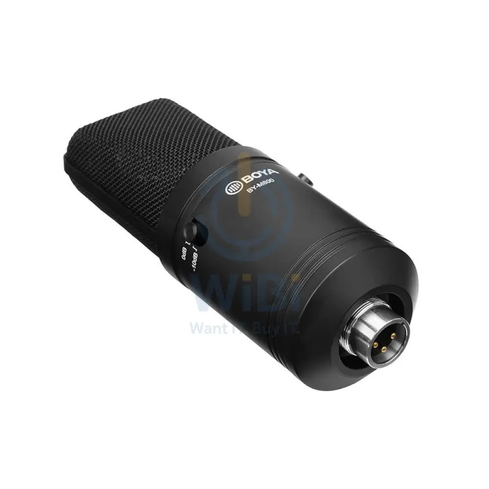 BOYA BY-M800 Large-diaphragm Cardioid Condenser Microphone - 20 Hz / 3M / XLR - Black Accessories > Audio > Microphone