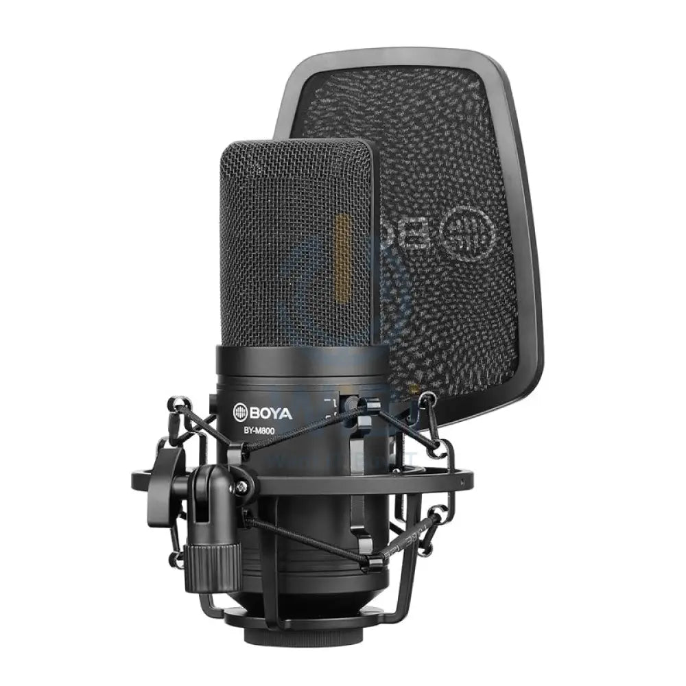BOYA BY-M800 Large-diaphragm Cardioid Condenser Microphone - 20 Hz / 3M / XLR - Black Accessories > Audio > Microphone