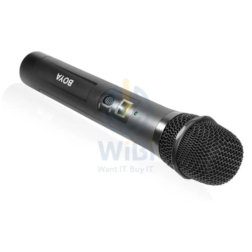 BOYA BY-WHM8 Pro Wireless Handheld Cardioid Microphone Transmitter - 48-Channel UHF / 18 KHz - Black Accessories >