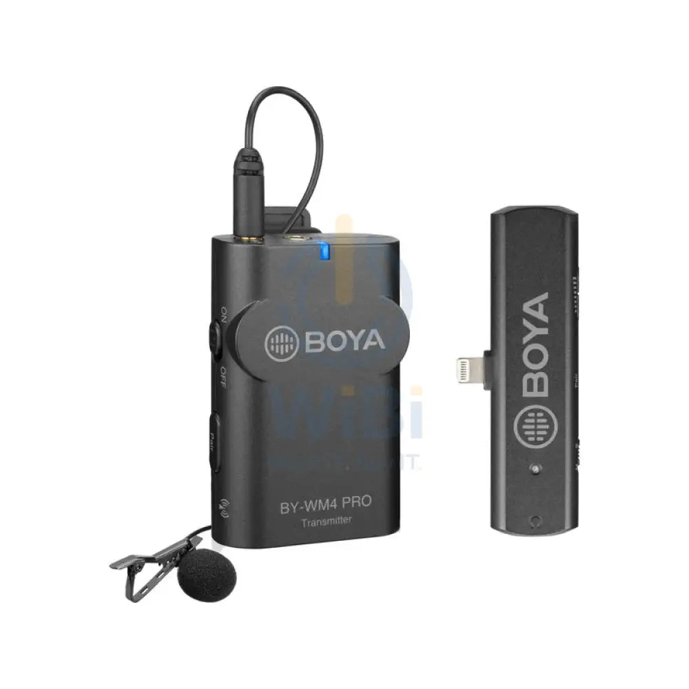 Boya BY-WM4 PRO-K4 2.4 GHz Wireless Microphone System For Ios Devices (Receiver & 2-transmitters) Accessories > Audio >