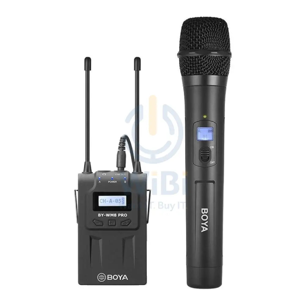 Boya BY-WM8 PRO-K3 UHF WIRELESS SYSTEM - 48 Channel / 3.5mm / LCD - Black Accessories > Audio > Microphone