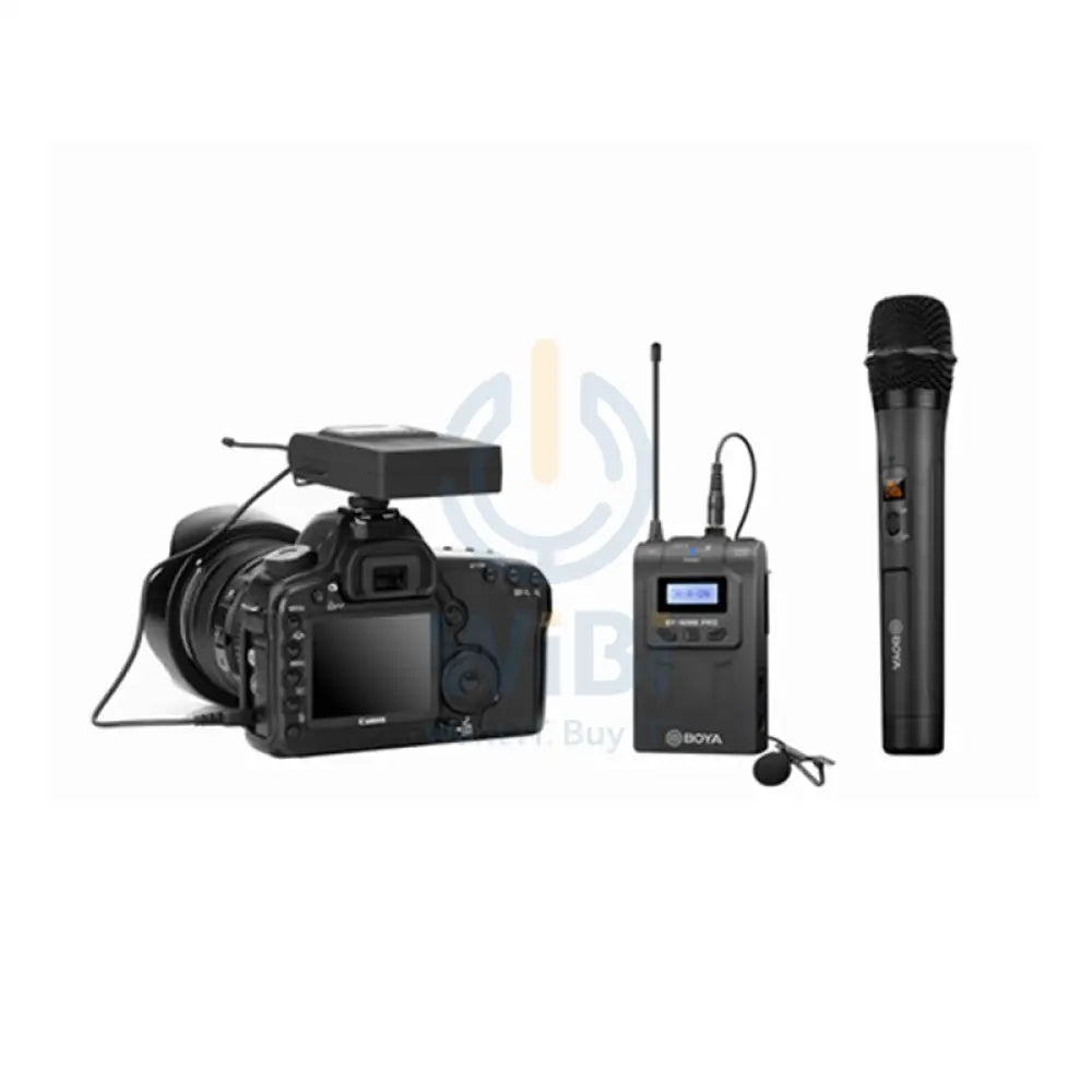 BOYA BY-WM8 PRO-K4 Dual Channel Wireless Mic Kit With BY-WHM8 Handheld And Receiver Accessories > Audio > Microphone