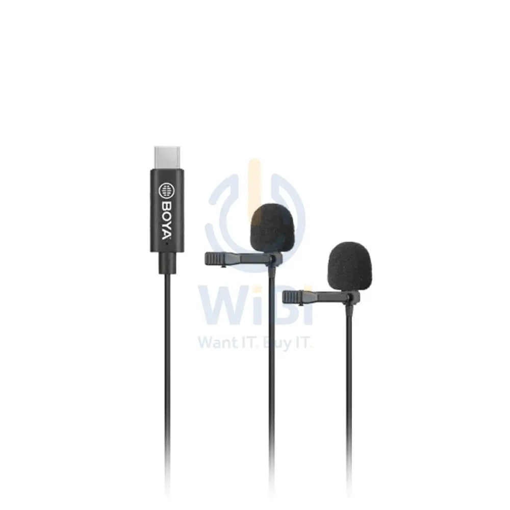 BOYA Dual digital lavalier for Andriod /MAC/Windows - Black Accessories > Audio > Microphone