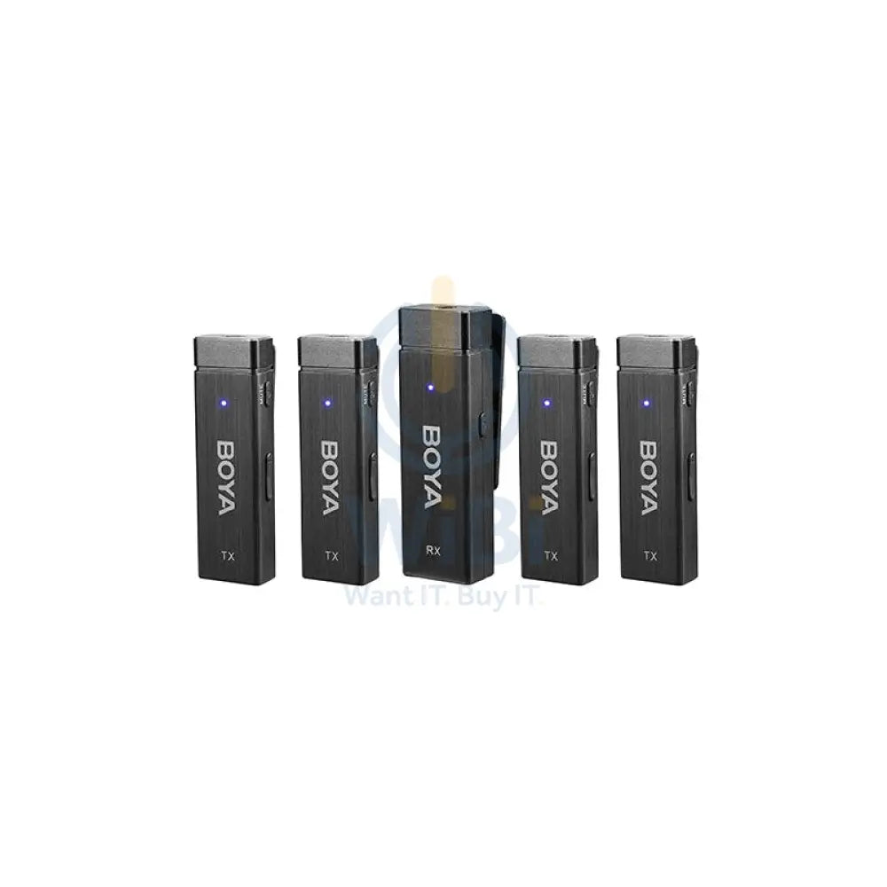 BOYA Ultracompact 2.4GHz Four-channel Wireless Microphone System - Black Accessories > Audio > Microphone