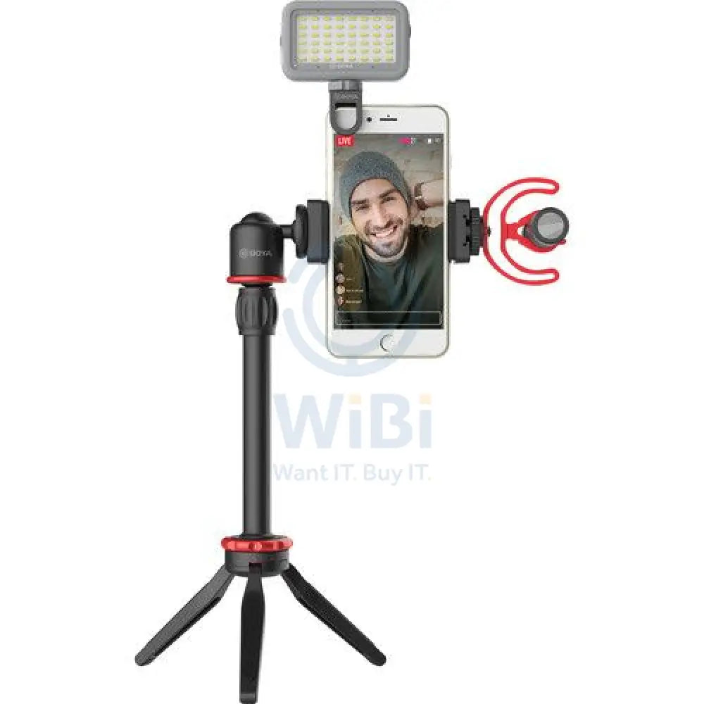 BOYA vlogger kit（BY-T1/BY-C12/BY-MM1) - Black Accessories > Mobiles & Tablets > Mobiles > Mobile Holder / Stands