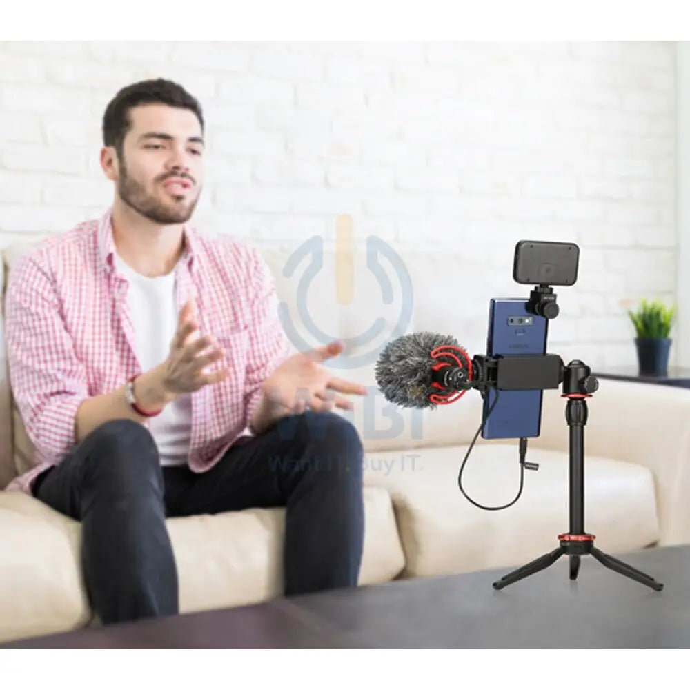 BOYA vlogger kit plus （BY-T1/BY-C12/BY-MM1 + ) - Black Accessories > Mobiles & Tablets > Mobiles > Mobile Holder