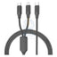 BRAVE 2-in-1 Fast Charging Data Cable - 60W / 1.2 Meter / USB-C / Lightning / Black Accessories > Cables & Converters >