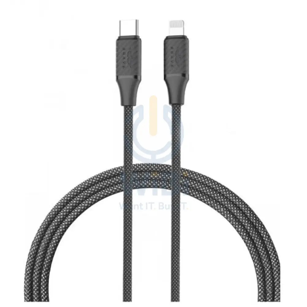 BRAVE Fast Charging Data Cable - 30W / USB-C / Lightning / Black Accessories > Cables & Converters > Cables