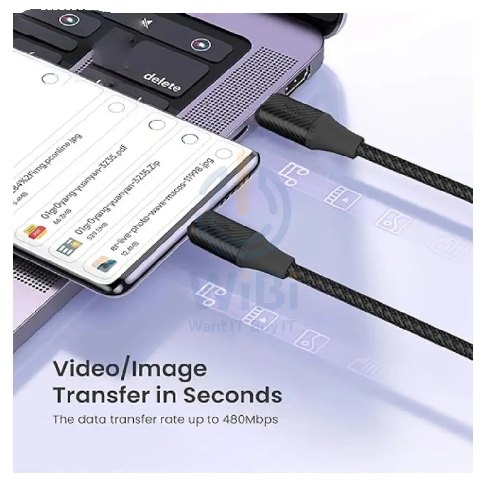 BRAVE Fast Charging Data Cable - 60W / USB-C / 1 Meter / Black Accessories > Cables & Converters > Cables