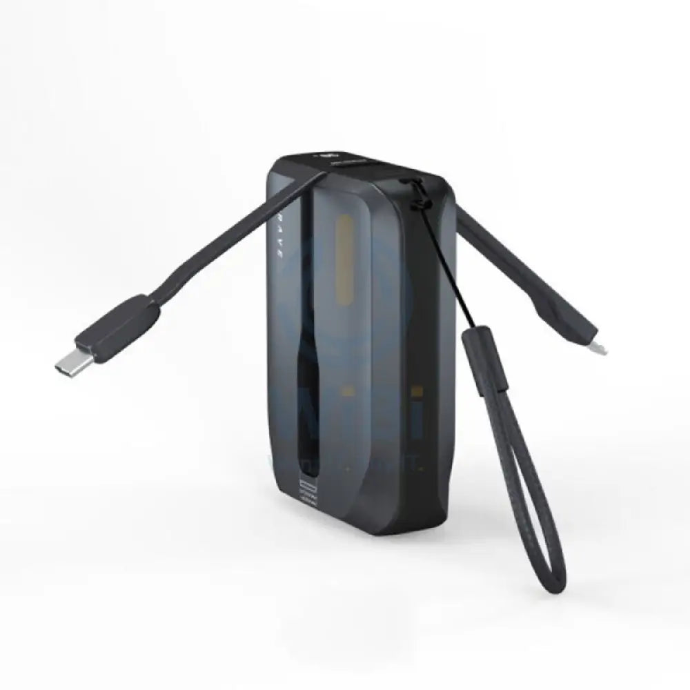BRAVE Fast Charging Power Bank with Built-in Cable - 10000mAh / Black Accessories > Power Bank