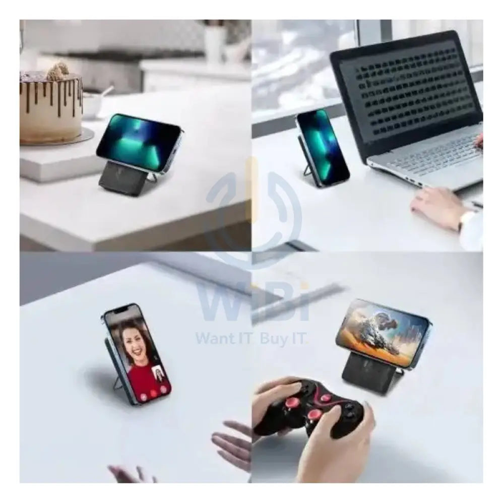 BRAVE Magnetic Mini Pocket Portable Wireless Power Bank - 20W / 10000mAh / USB-C / USB-A / Black Accessories > Power