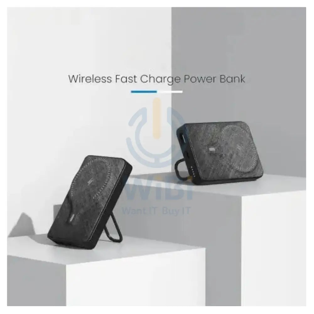 BRAVE Magnetic Mini Pocket Portable Wireless Power Bank - 20W / 10000mAh / USB-C / USB-A / Black Accessories > Power