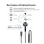 BRAVE Mono Wired Earphone - 1.2 Meter / Lightning / Black Accessories > Audio > Headphones