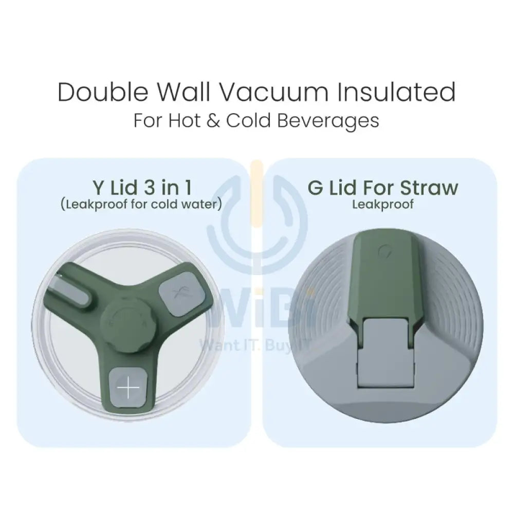 BRAVE Temp Guard Vacuum Insulated Travel Mug - 1200ml / Green Accessories > Outdoor & Travel