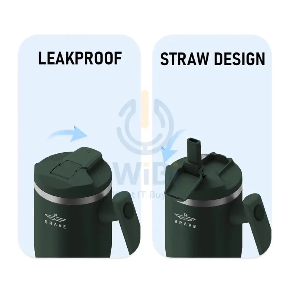 BRAVE Temp Guard Vacuum Insulated Travel Mug - 1200ml / Green Accessories > Outdoor & Travel
