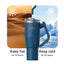 BRAVE Temp Guard Vacuum Insulated Travel Mug - 1200ml / Navy Blue Accessories > Outdoor & Travel