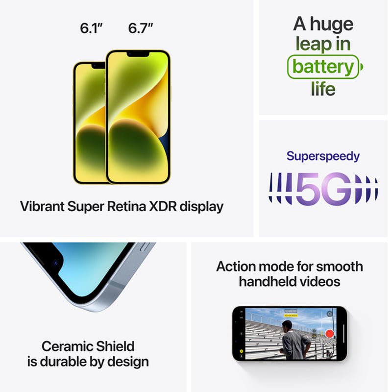 Apple iPhone 14 Plus - 256GB / Yellow / 5G / 6.7’’ Mobiles & Tablets > Mobiles